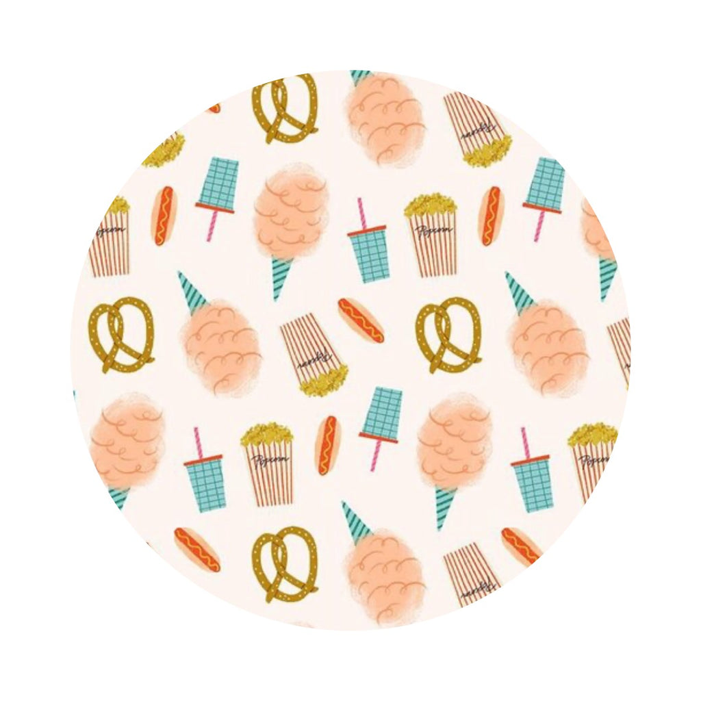 Snacks in Pearl - Ticket to Ride Collection - Dear Stella Fabrics