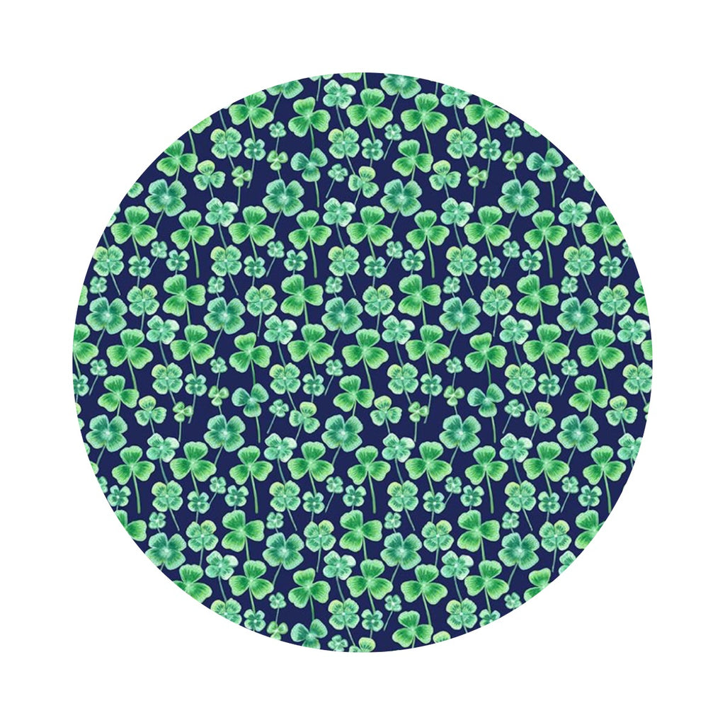 3 meters left! - Clover on Navy - Somebunny to Love Collection - Dear Stella Fabrics