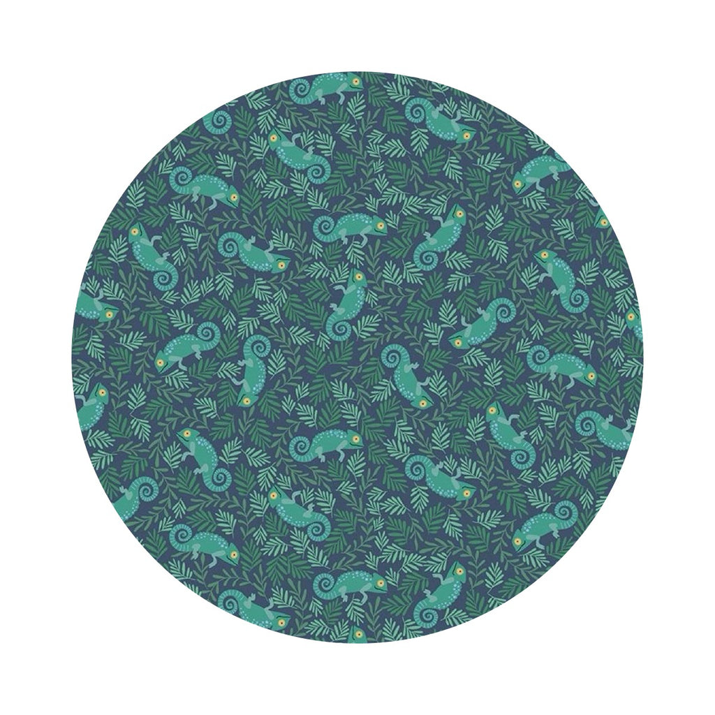 1.5 meters left! - From the Gecko on Midnight - Croc My World Collection - Dear Stella Fabrics