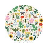 3.5 meters left! - Curio Floral in Cream Metallic - Curio by Rifle Paper Co. - Cotton + Steel Fabrics