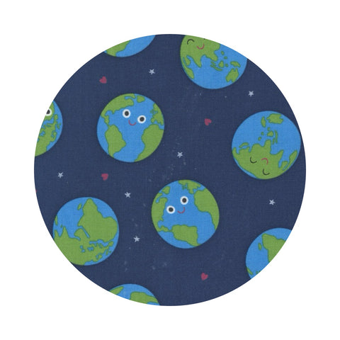 2.5 meters left! - Earth on Blueberry - Rainbow Garden - Moda Fabrics