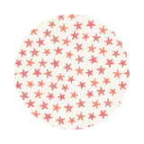3.5 meters left! - Orange Starfish on Cream - Puffin Rock Collection - Lewis & Irene Fabrics