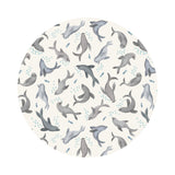 Seal Bubble on Cream - Puffin Rock Collection - Lewis & Irene Fabrics