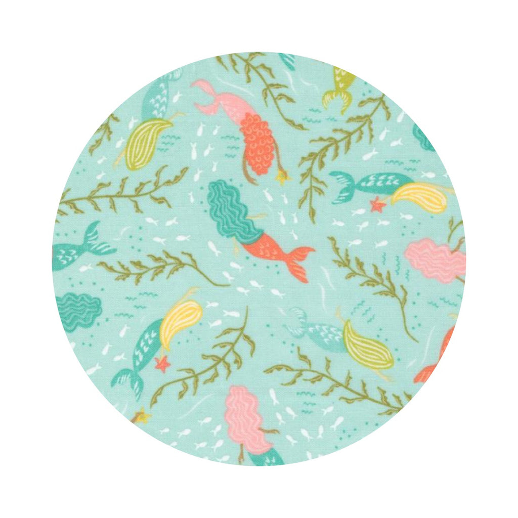 The Sea and Me in Seafoam - The Sea and Me Collection - Moda Fabrics
