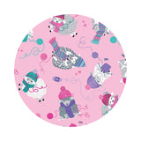 Knitting Sheep in Pink - Love Ewe More Collection - Kanvas Studio - Benartex