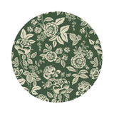 English Rose in Hunter & Cream Cotton - English Rose Collection by Rifle Paper Co. - Cotton + Steel Fabrics