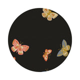 Butterfly House in Black Metallic Canvas - English Rose Collection by Rifle Paper Co. - Cotton + Steel Fabrics