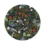 Juniper Forest in Black Cotton - English Rose Collection by Rifle Paper Co. - Cotton + Steel Fabrics