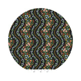 Wildwood Vines in Black Metallic - Dahlia Collection by Rifle Paper Co. - Cotton + Steel Fabrics