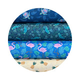 1.5 meters left! - From the Gecko on Midnight - Croc My World Collection - Dear Stella Fabrics