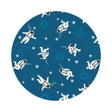 2 meters left! - Astronauts in Blue Glow in the Dark - Space Glow Collection - Lewis & Irene Fabrics