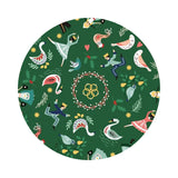 1.5 meters left! - Lords a Leaping on Green - The 12 Days of Christmas Collection - Lewis & Irene Fabrics