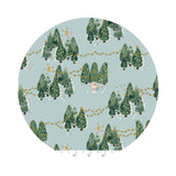 Baby, It's Cold Outside in Ice Blue Metallic - T'was the Night Before Catmas - Calli & Co. - Cotton + Steel Fabrics