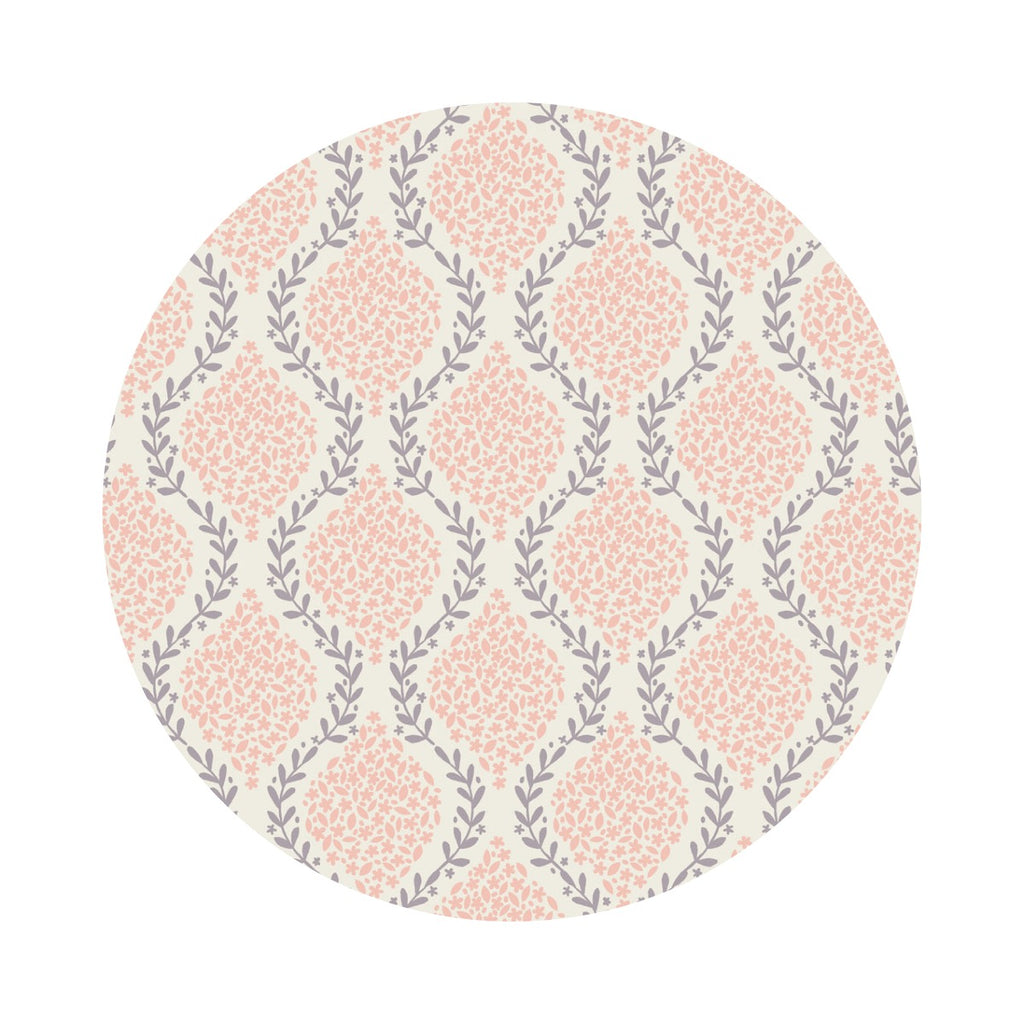 Pink Floral Trellis - Spring Hare Reloved Collection - Lewis & Irene Fabrics
