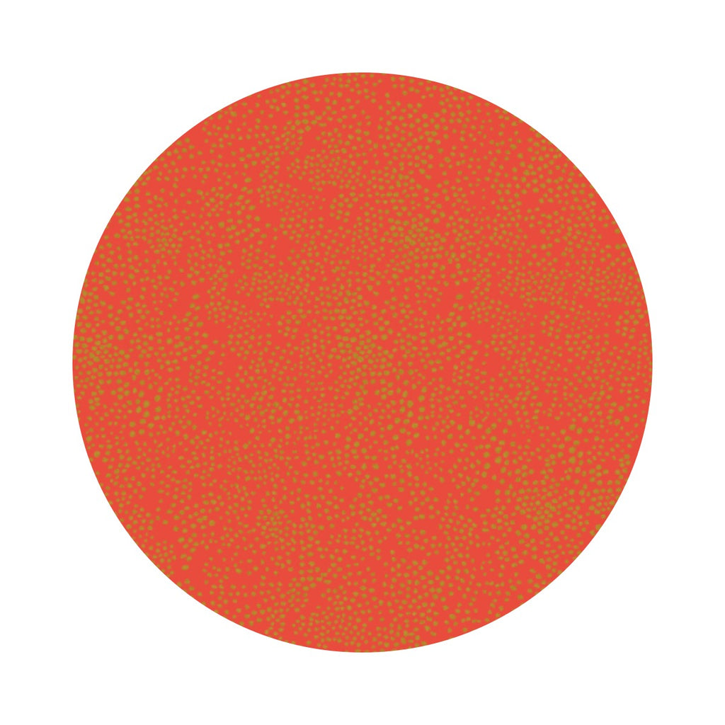 Menagerie Champagne in Red Metallic Cotton - Basics by Rifle Paper Co. - Cotton + Steel Fabrics