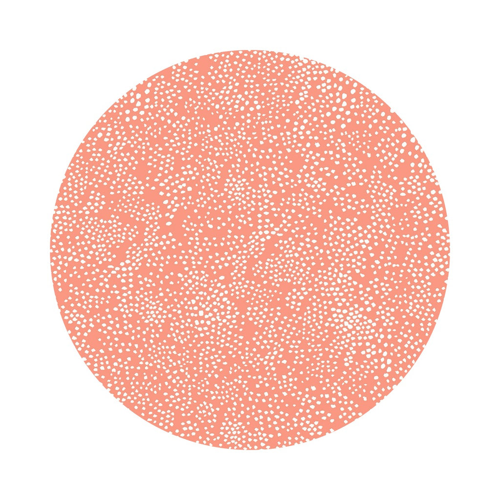 3 meters left! - Menagerie Champagne in Coral Cotton - Basics by Rifle Paper Co. - Cotton + Steel Fabrics