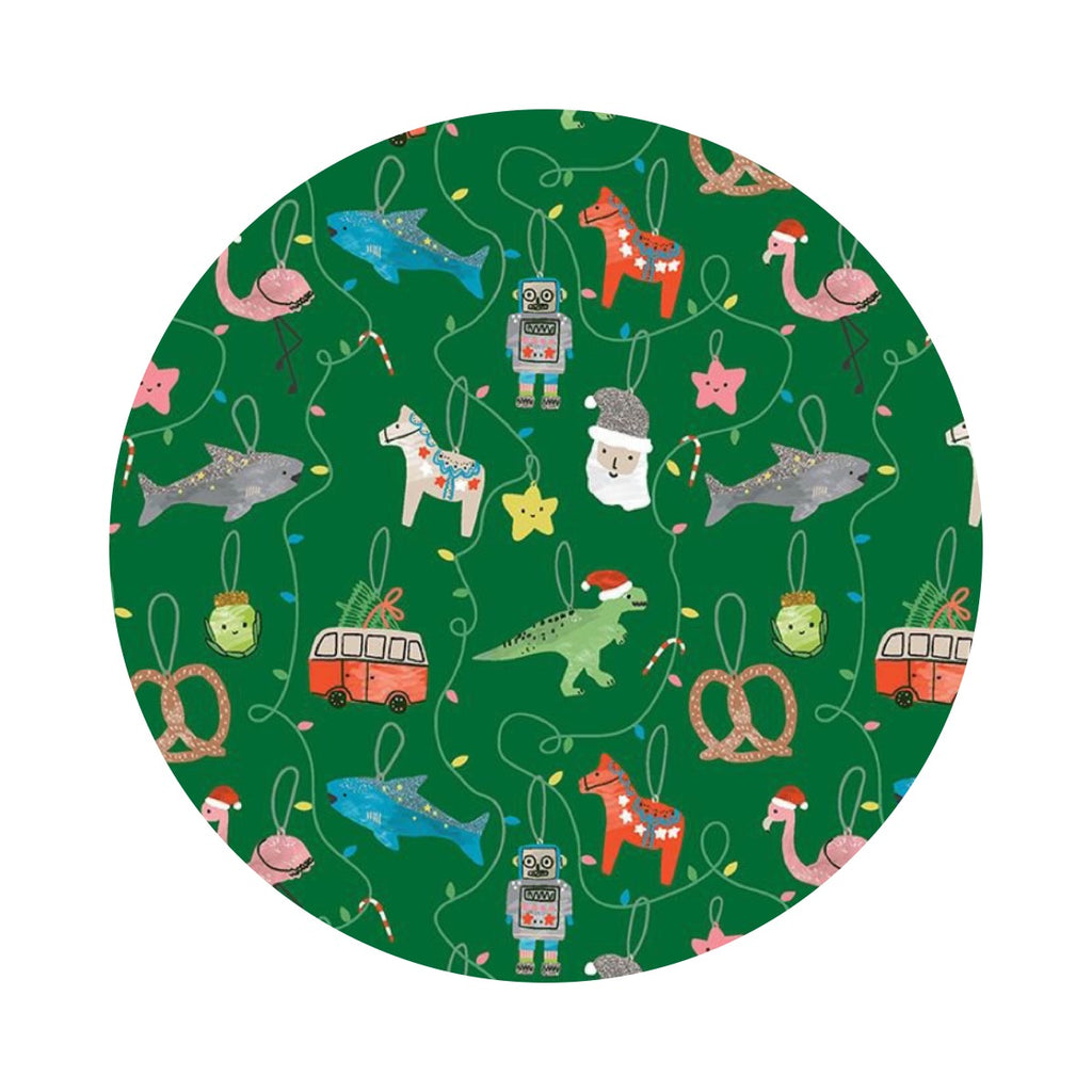 Sleighin It in Fir - Cat's Pajamas Collection - Dear Stella Fabrics