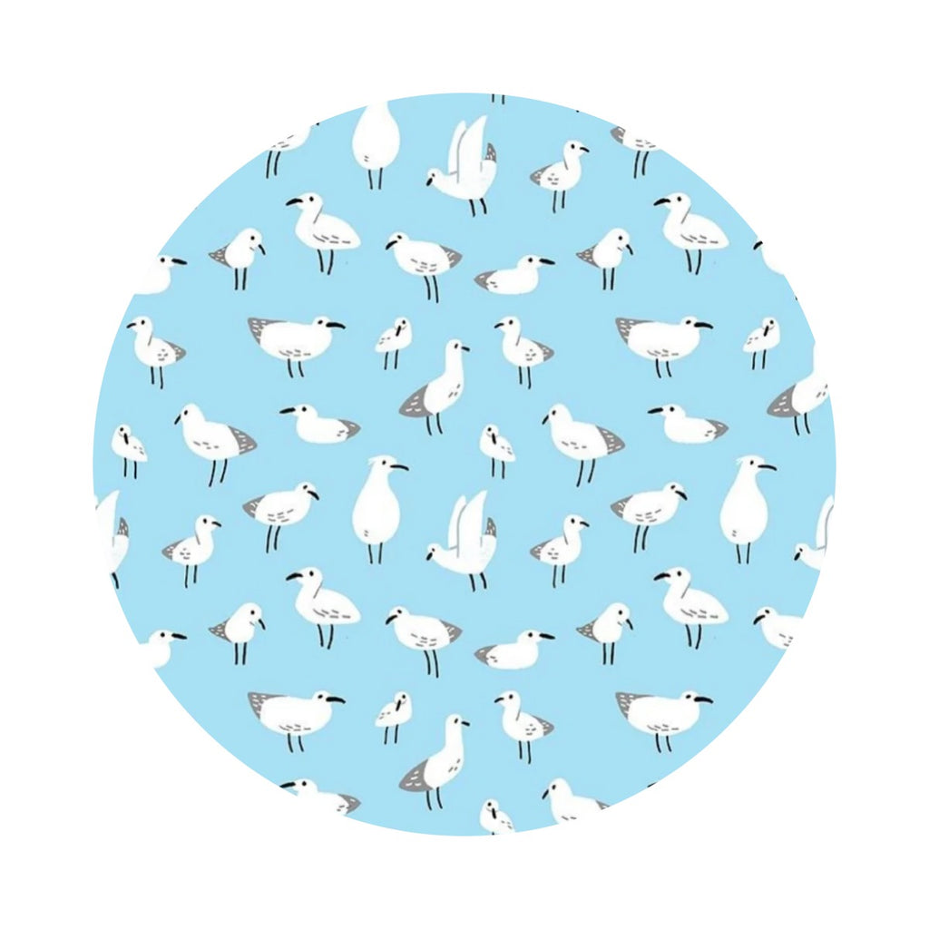 4 meters left! - Gullies in Sky - Sandy Paw Collection - Dear Stella Fabrics