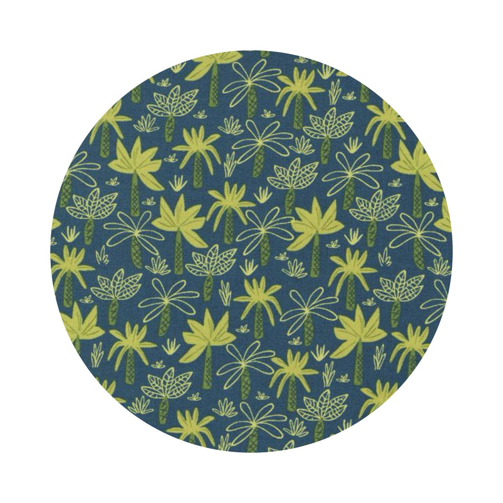 Tropical Forest in Teal - Stomp Stomp Roar Collection - Moda Fabrics