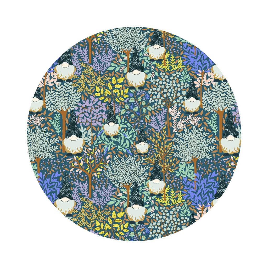 3.5 meters left! - Enchanted Forest in Blue Grass - Myth + Dream Collection - Cotton + Steel