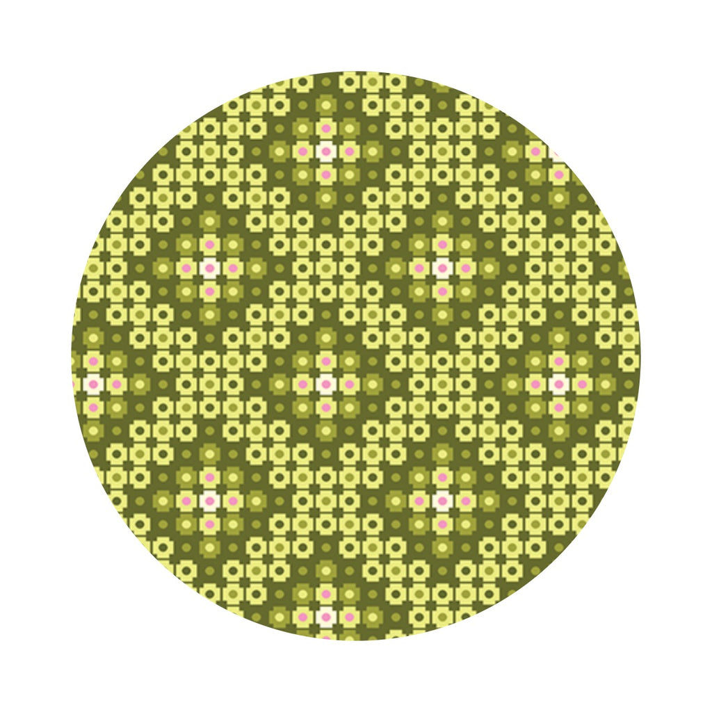 Crossweave in Green - Stitchy Collection - Contempo Studio - Benartex
