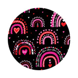 Rainbow Love in Black - Love You Fur-Ever Collection - Kanvas Studio - Benartex