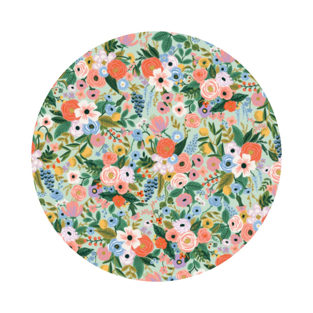 Garden Party Petite in Mint  - Orchard by Rifle Paper Co. - Cotton + Steel Fabrics