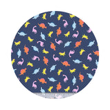 .5 meters left! - Dinosaur Toss in Navy - Hear Me Roar Collection - Dear Stella Fabrics