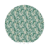 Lily in Mint Cotton with Metallic - Vintage Garden by Rifle Paper Co. - Cotton + Steel Fabrics