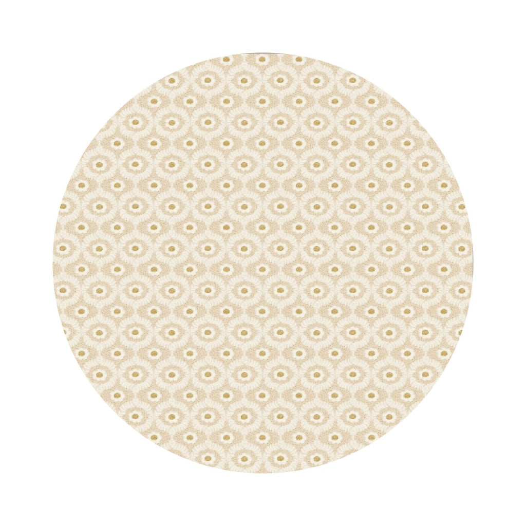 Re-stock! - Emma in Gold Cotton with Metallic - Vintage Garden by Rifle Paper Co. - Cotton + Steel Fabrics