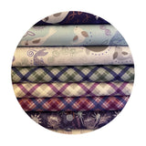 Purple Iona Check with Copper Metallic - Iona Collection - Lewis & Irene Fabrics