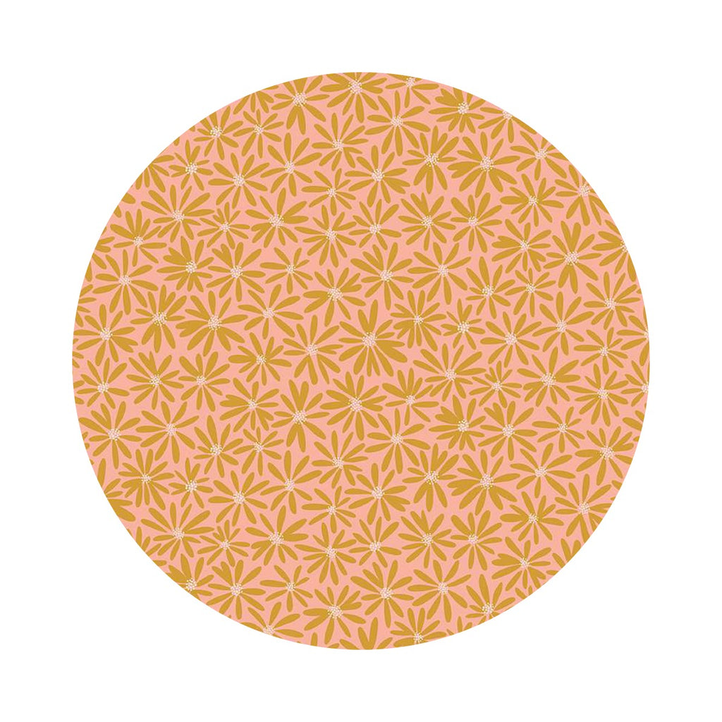 4.5 meters left! - Daisies in Pink - Fairy Dust Collection - Riley Blake Designs