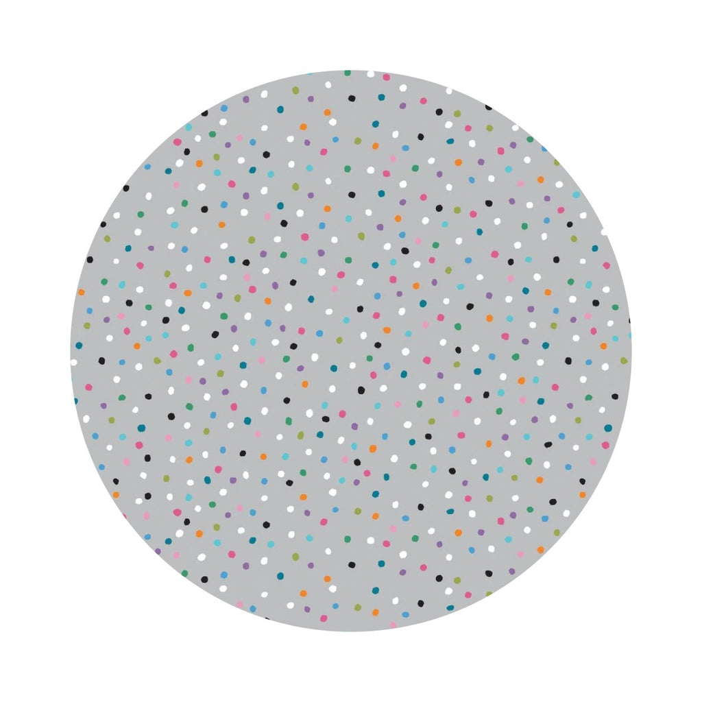 1.5 meters left! - Festive Snowfall in Gray - Daschund Through the Snow Collection - Camelot Fabrics