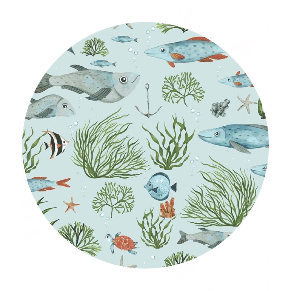 1 meter left! - Nice to Sea You in Skylight - Hook, Line & Sinker Collection - Dear Stella Fabrics