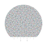 1.5 meters left! - Festive Snowfall in Gray - Daschund Through the Snow Collection - Camelot Fabrics