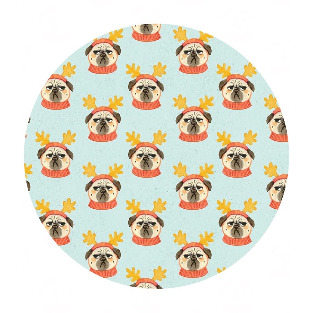 Re-stock! Pug Life - Bah Hum-Pug Collection - Dear Stella Fabrics