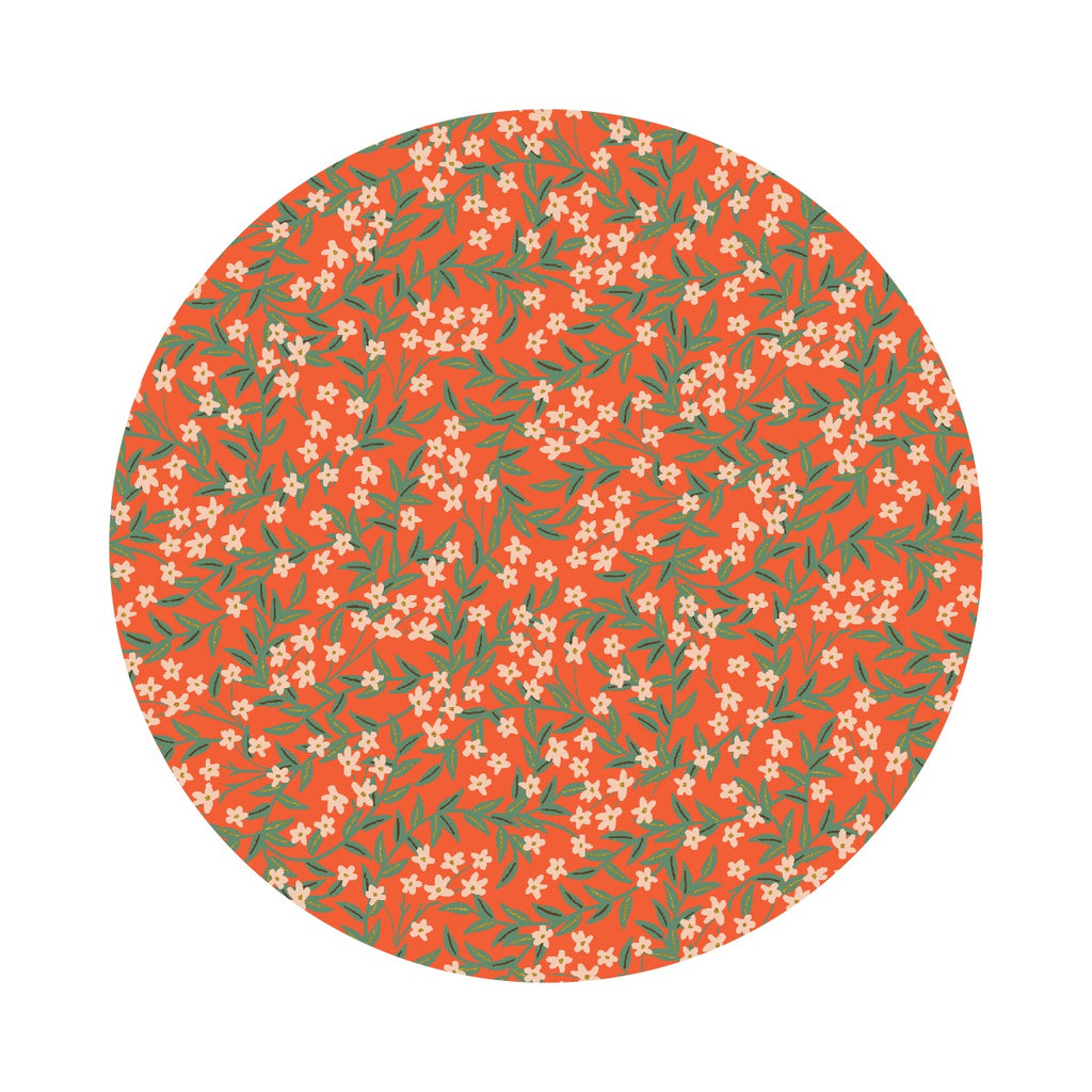 Daphne in Red Metallic - Bramble by Rifle Paper Co. - Cotton + Steel Fabrics