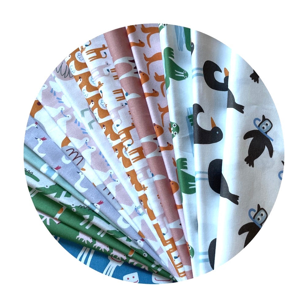 16 Piece 1/2 Meter Bundle - Animal Kingdom Collection - Paintbrush Studio Fabrics