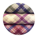 1.5 meters left! - Light Iona Check with Silver Metallic - Iona Collection - Lewis & Irene Fabrics