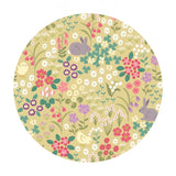 Bunny & Chick Floral on Spring Yellow - Bunny Hop Collection - Lewis & Irene Fabrics