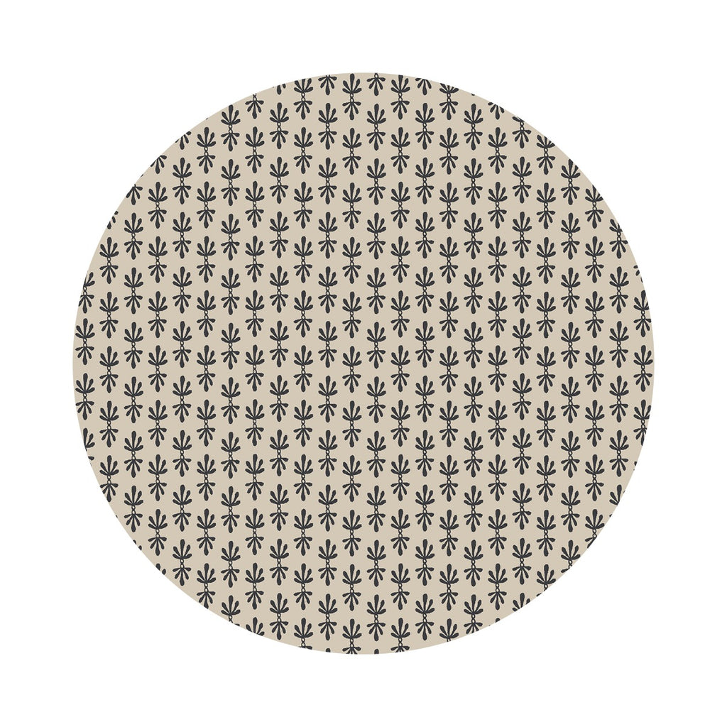 2 meters left! - Petal in Black Cotton - Camont Collection by Rifle Paper Co. - Cotton + Steel Fabrics