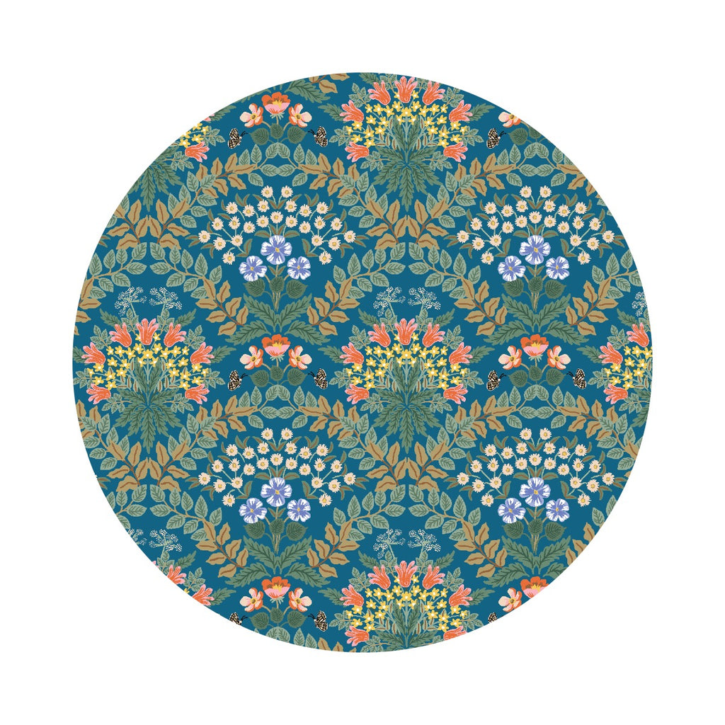Bramble in Blue - Bramble by Rifle Paper Co. - Cotton + Steel Fabrics