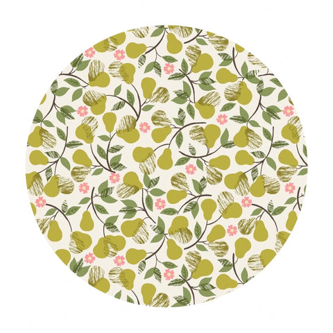 Pears on Cream - The Orchard Collection - Lewis & Irene Fabrics