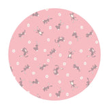 Bunnies on Pink - Bunny Hop Collection - Lewis & Irene Fabrics