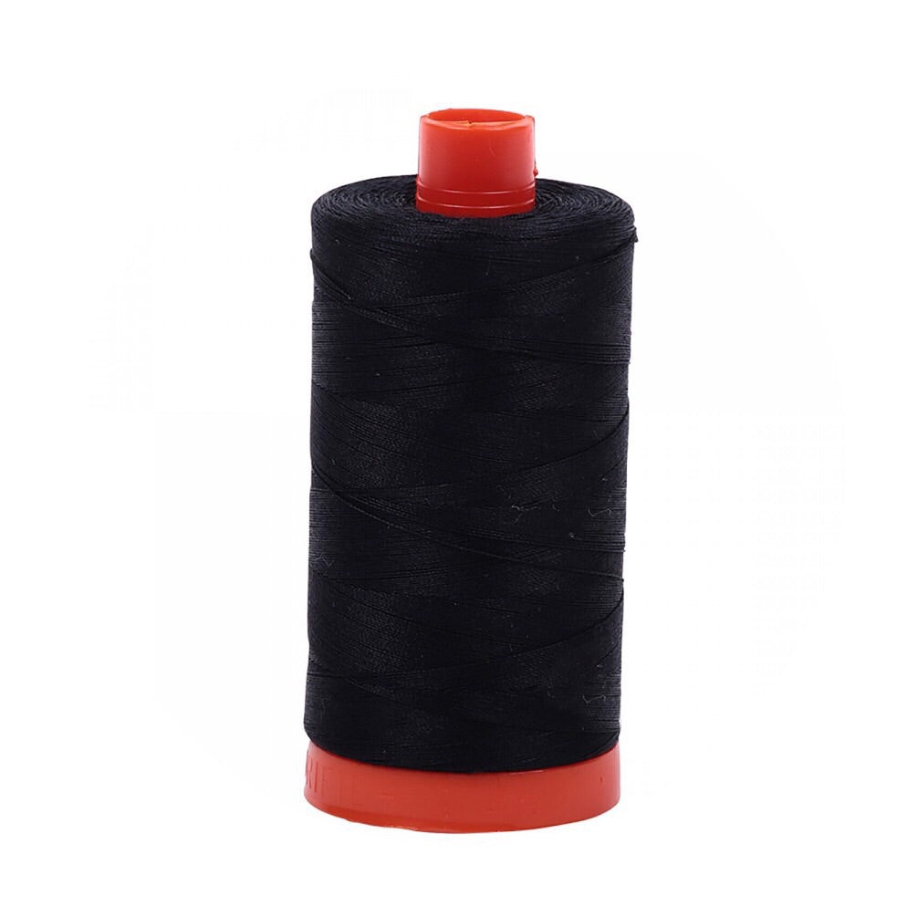 Aurifil Thread - 50wt Large Spool - Black 2692