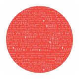 1.5 meters left! - Love Text in Red - Sending Love Collection - Riley Blake Designs