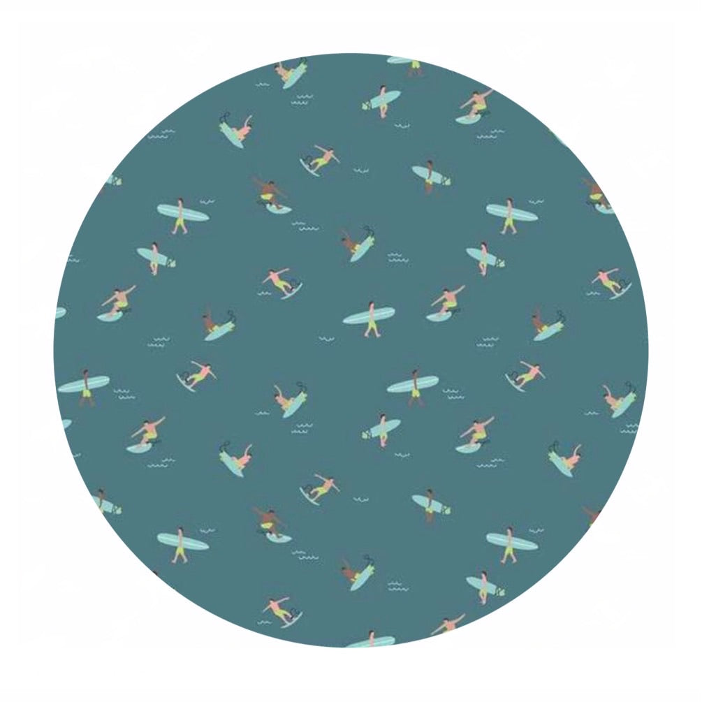 3 meters left! - Surf's Up in Teal - Riptide Collection - Riley Blake Designs