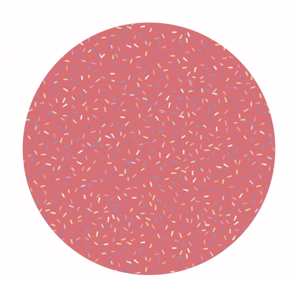 1.5 meters left! - Sprinkles in Pink - Ice Cream Blossoms Collection - Camelot Fabrics