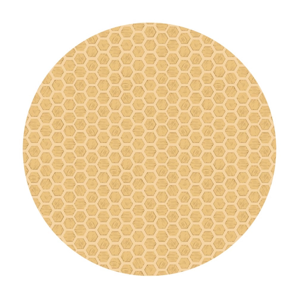 Honeycomb on Honey - Queen Bee Collection - Lewis & Irene Fabrics