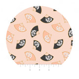 Ornamental Fans in Blush - Black Swan Collection - Camelot Fabrics